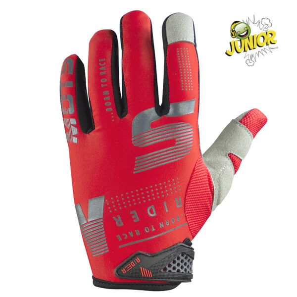 MOTS - Guanto RIDER5 Junior Rosso