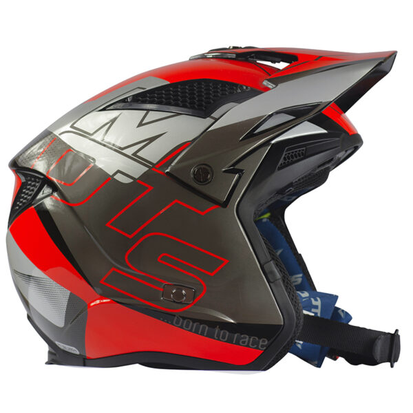 MOTS - Casco Jump UP03 Rosso/Grigio