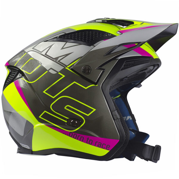 MOTS - Casco Jump UP03 Grigio/Viola/Giallo