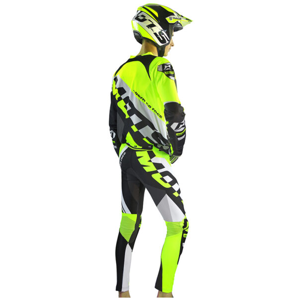 MOTS - Completo Trial Maglia + Pantalone RIDER3 Giallo Fluo