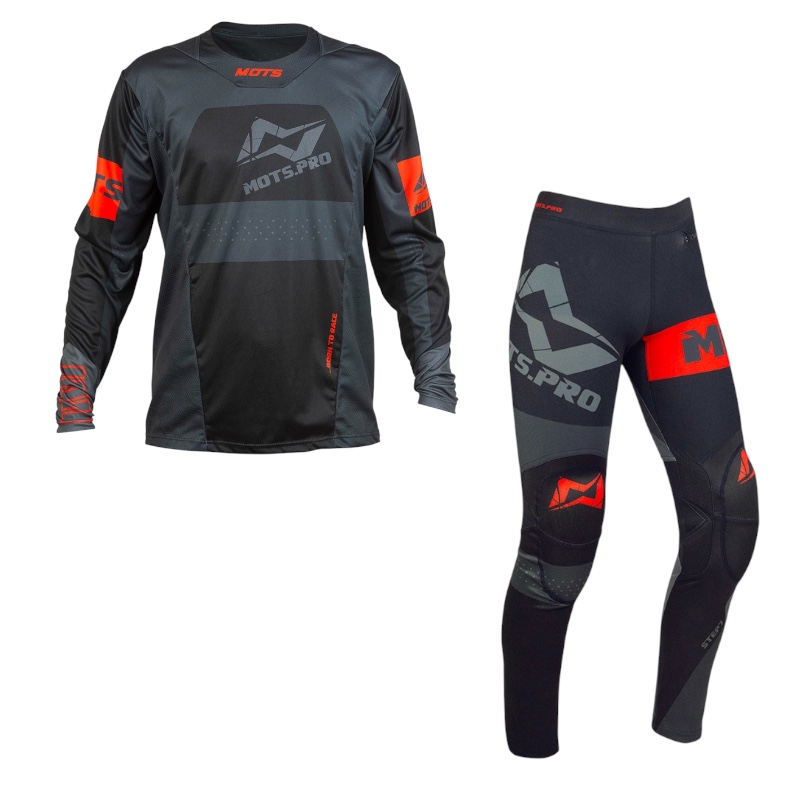MOTS - Completo Maglia + Pantalone STEP7 Nero Junior