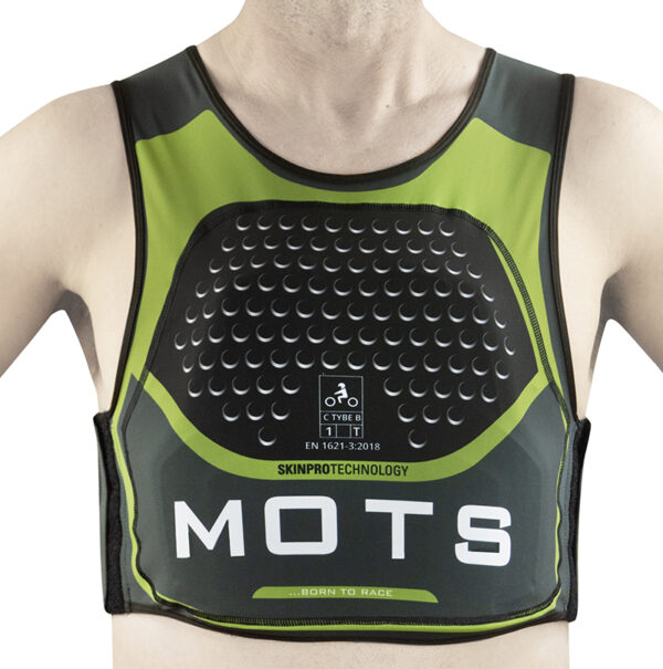 MOTS - Gilet con Protezione Schiena e Tasca Anteriore SKIN PRO AIR