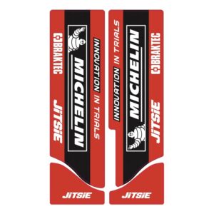 JITSIE - Kit Adesivi Forcella Beta Paioli Rosso/Nero