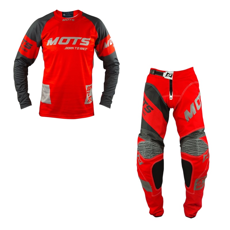 MOTS - Completo Maglia + Pantalone X-STEP Rosso
