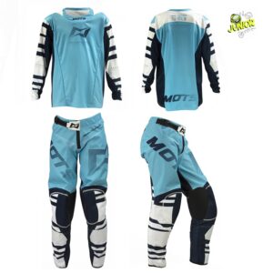 MOTS - Completo Maglia + Pantalone X-RIDER Junior Azzurro